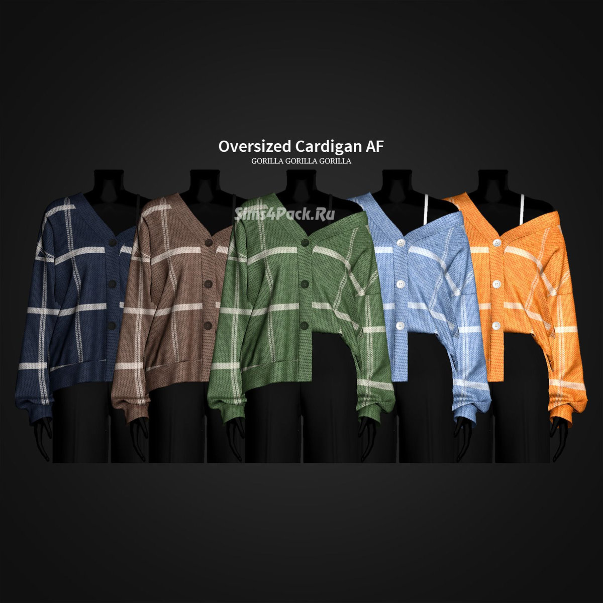 Женский оверсайз кардиган "Oversized Cardigan AF"