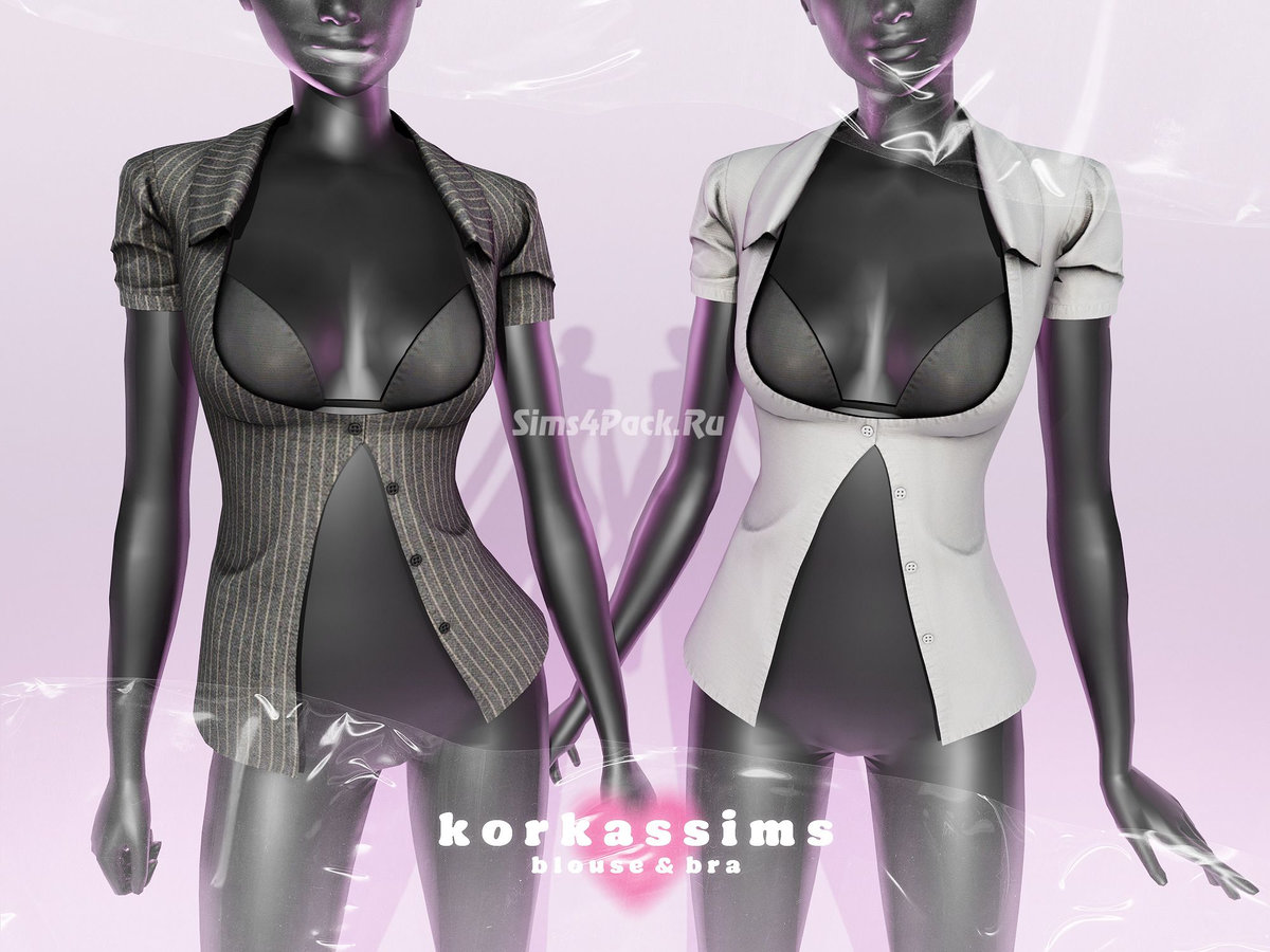 Блузка с бра "blouse & bra"