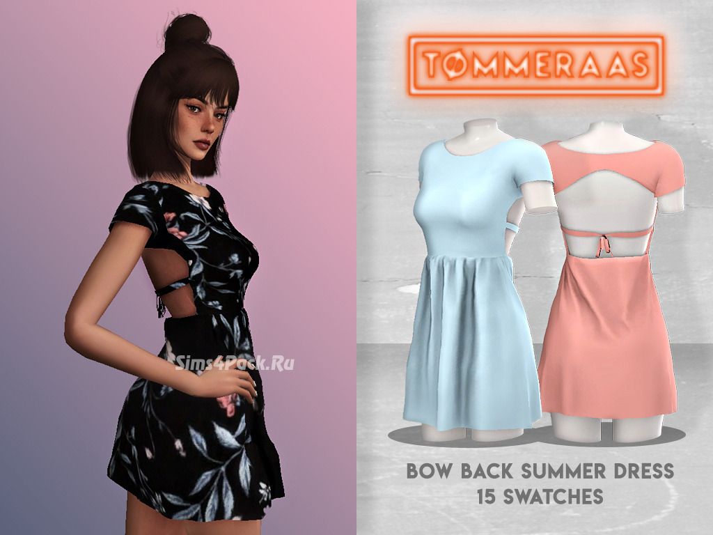 Платье для симочек "Bow Back Summer Dress"