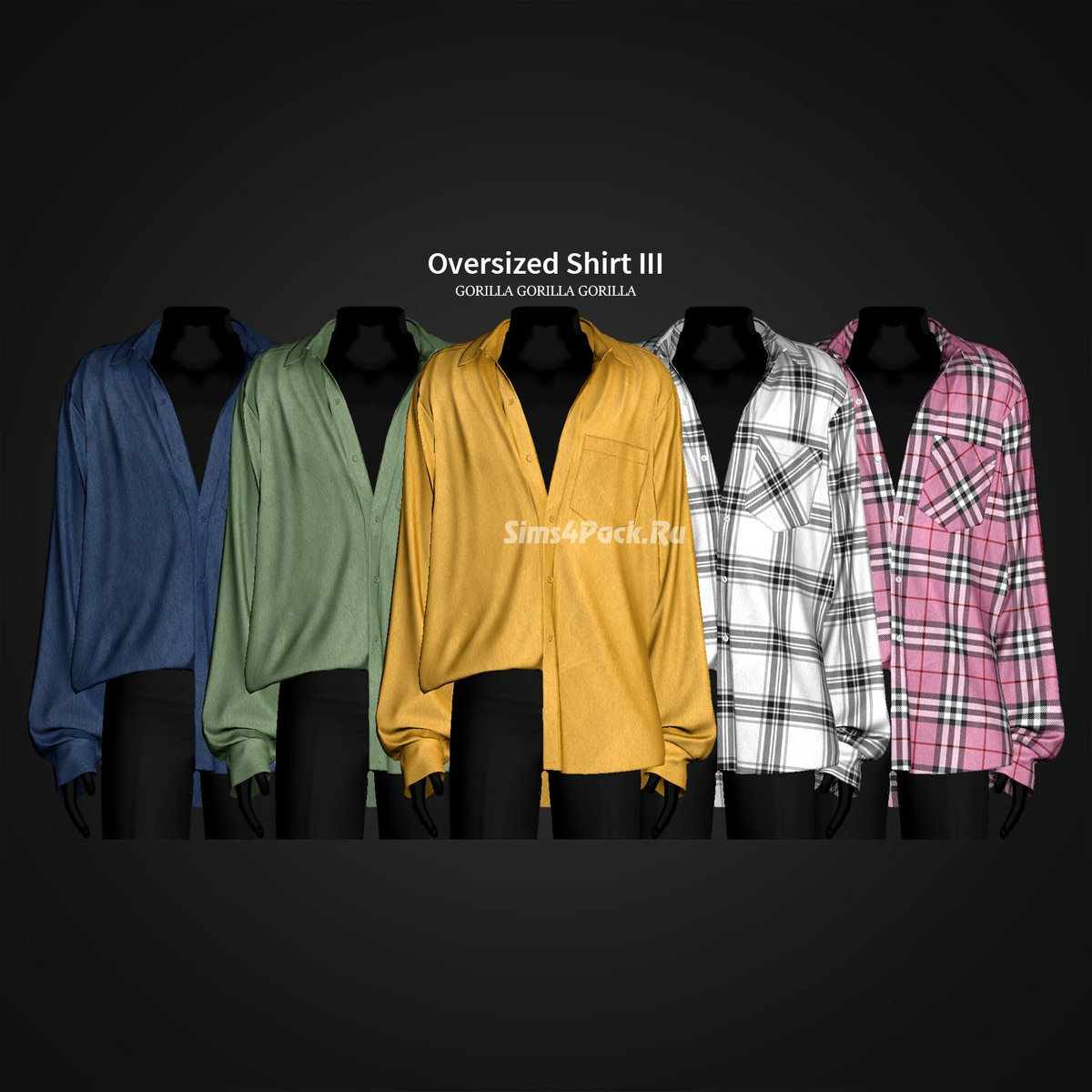 Мужская рубашка "Oversized Shirt III"