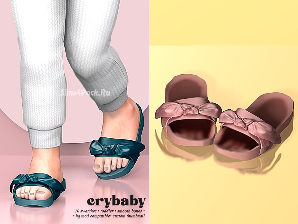 Шлепки для тоддлеров "fenty pura bow slides"