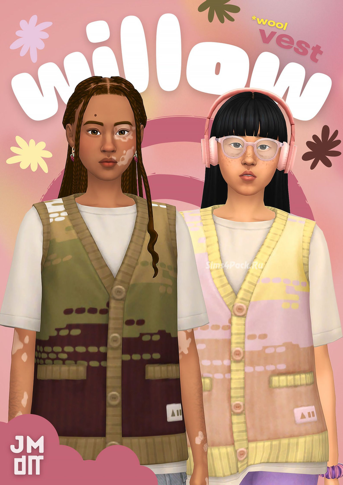 Футболка и жилет для симочек "Willow Vest"