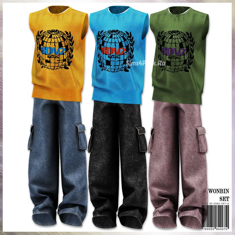 Комплект одежды для симов "WONBIN Set"