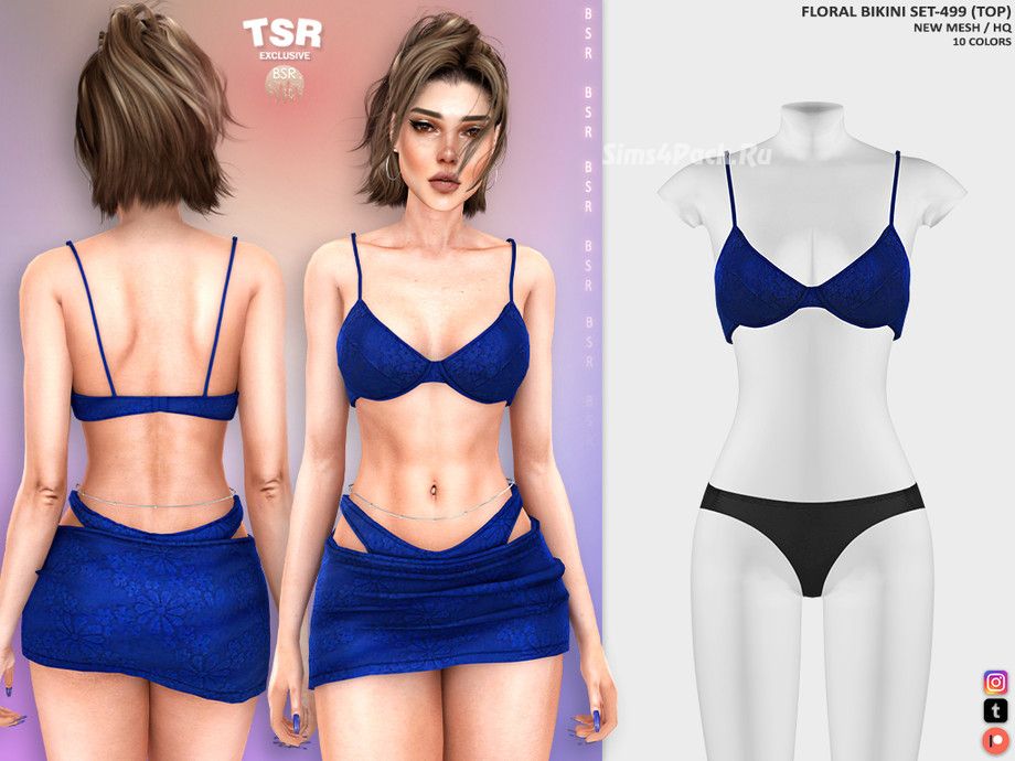 Бикини сет для симочки "FLORAL BIKINI SET-499"