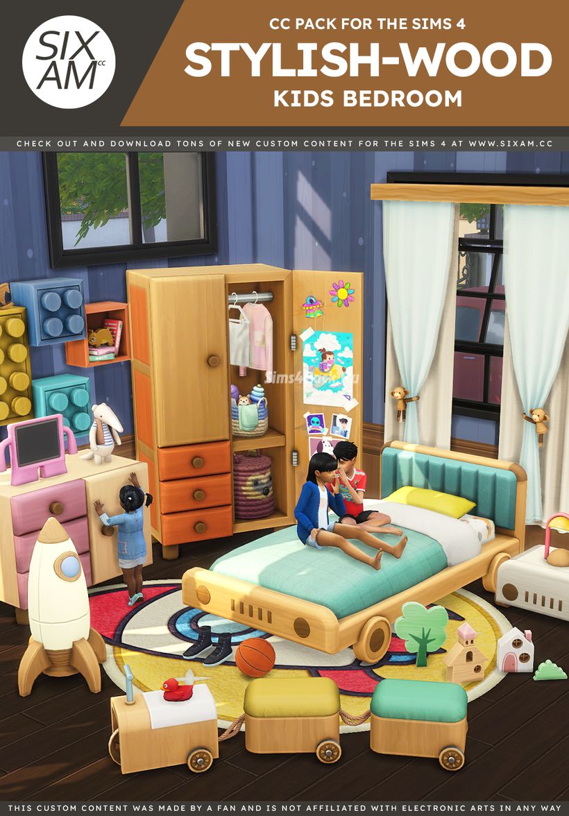 Детская "Stylish-Wood Kids Bedroom"
