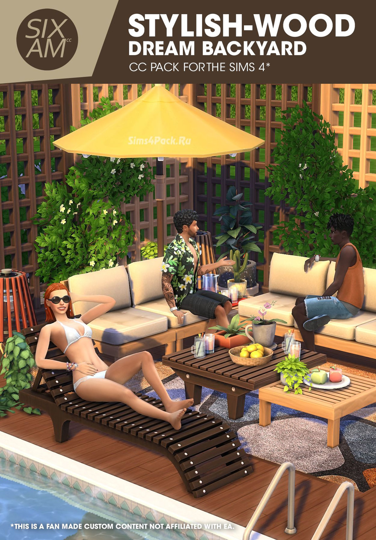 Сет для внутреннего дворика "Stylish-Wood Dream Backyard"