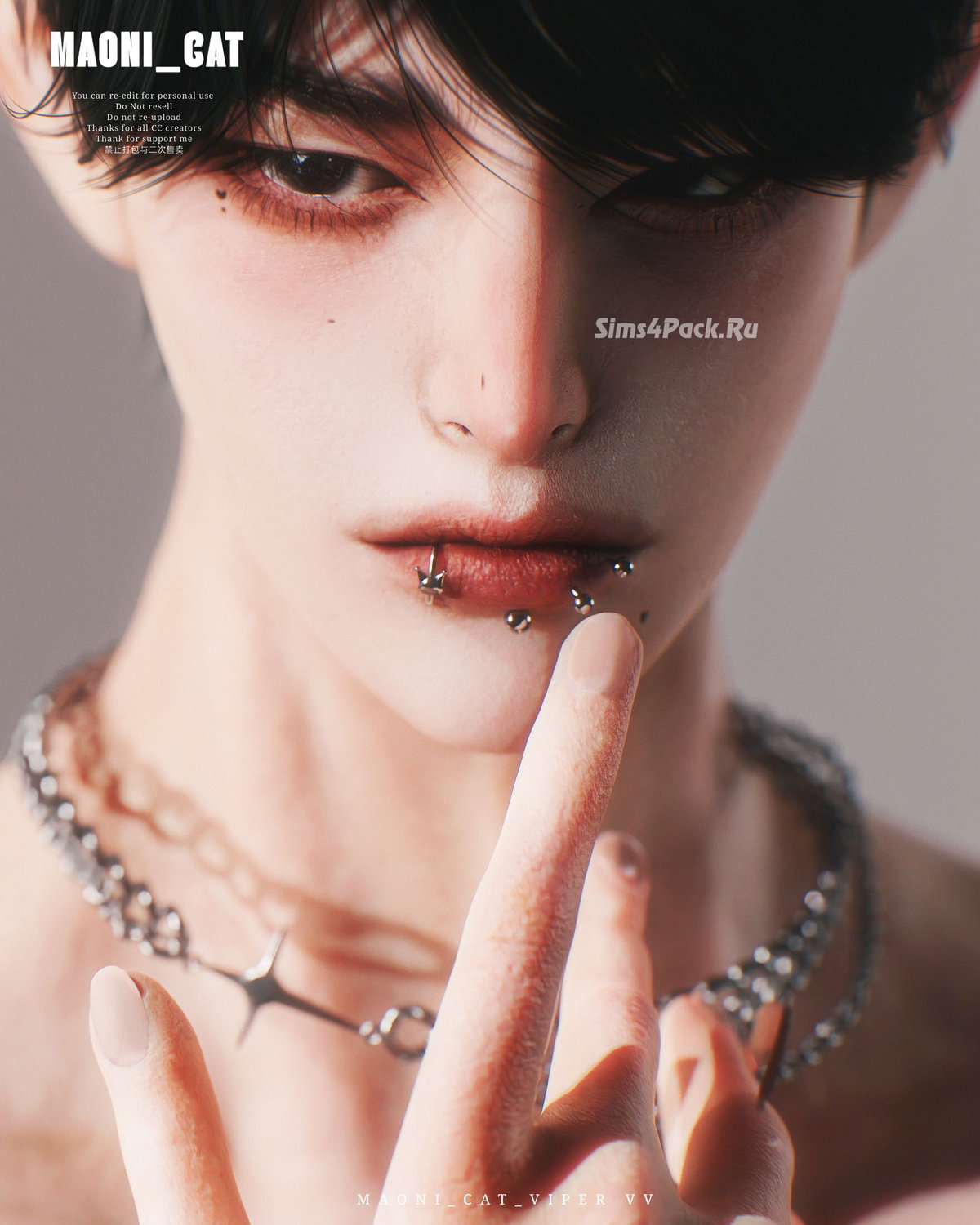 Пирсинг сет для губ "TS Labret No.1"