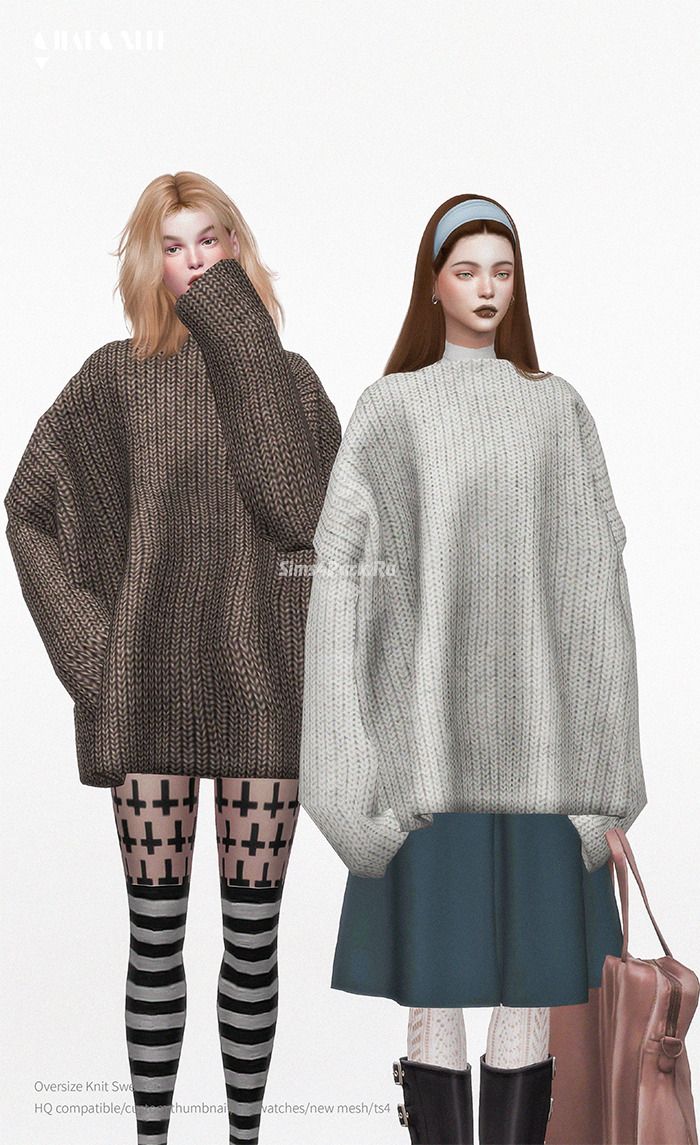 Свитер для симочек "Oversize Knit Sweater"