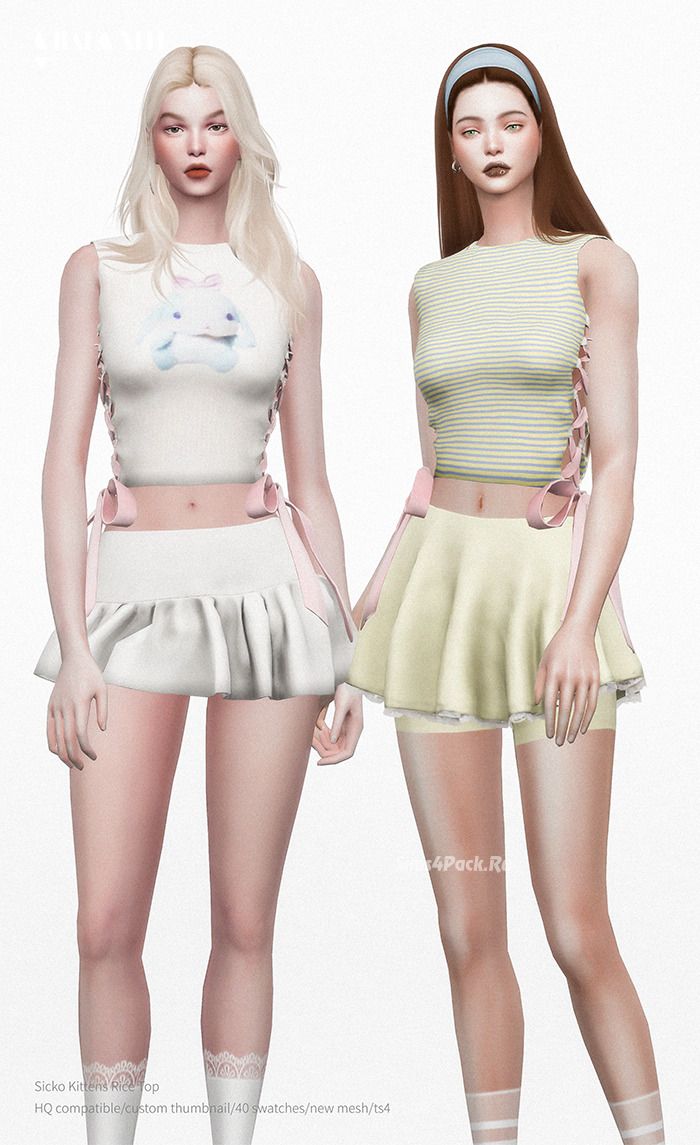 Топ для симочек "Sicko Kittens Rice Top"