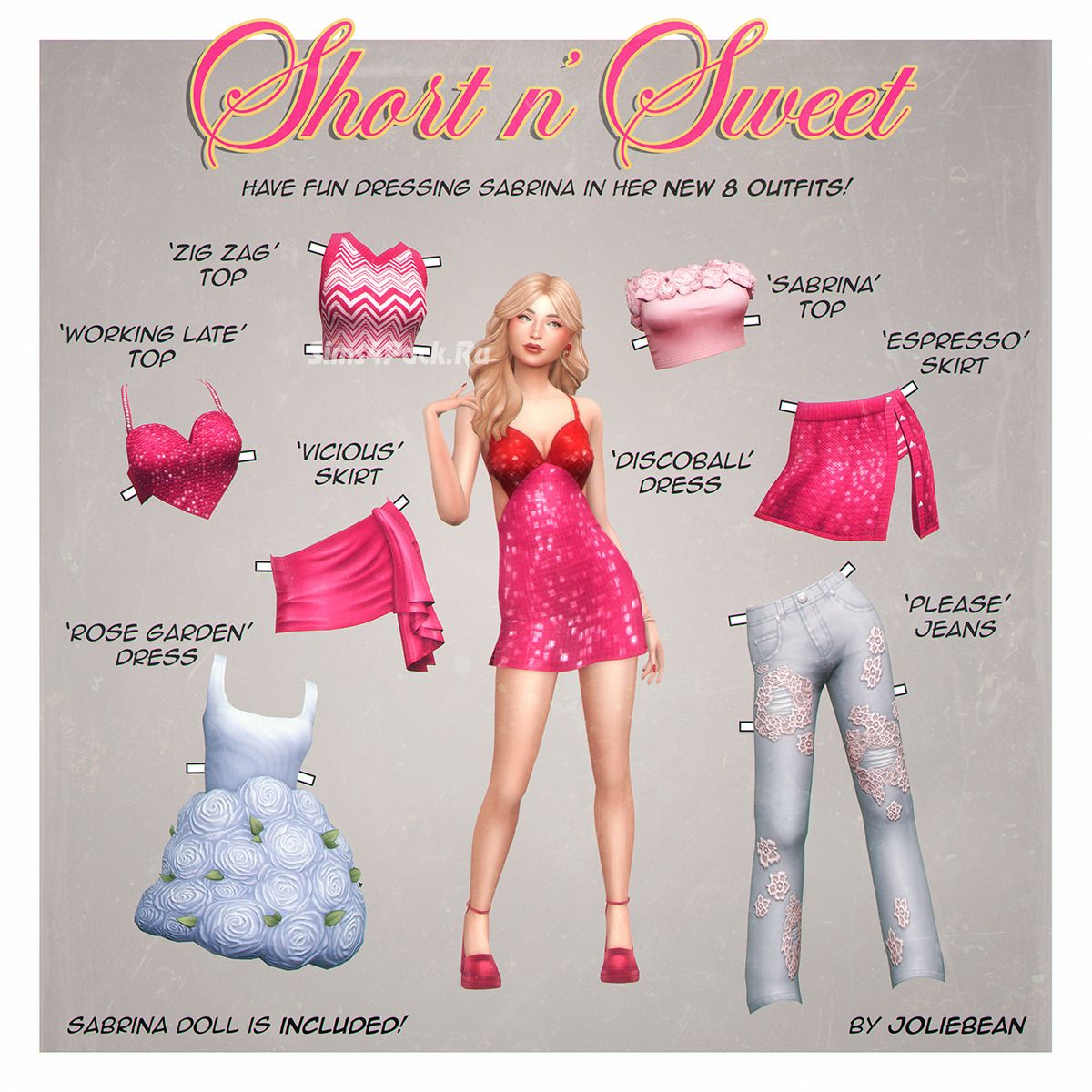 Сладкая мини-коллекция для симочек "Short n’ Sweet Set"