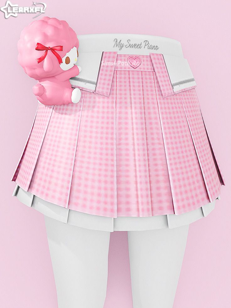 Юбка для симочек "My Melody & Sweet Piano - Pleated Skirt"