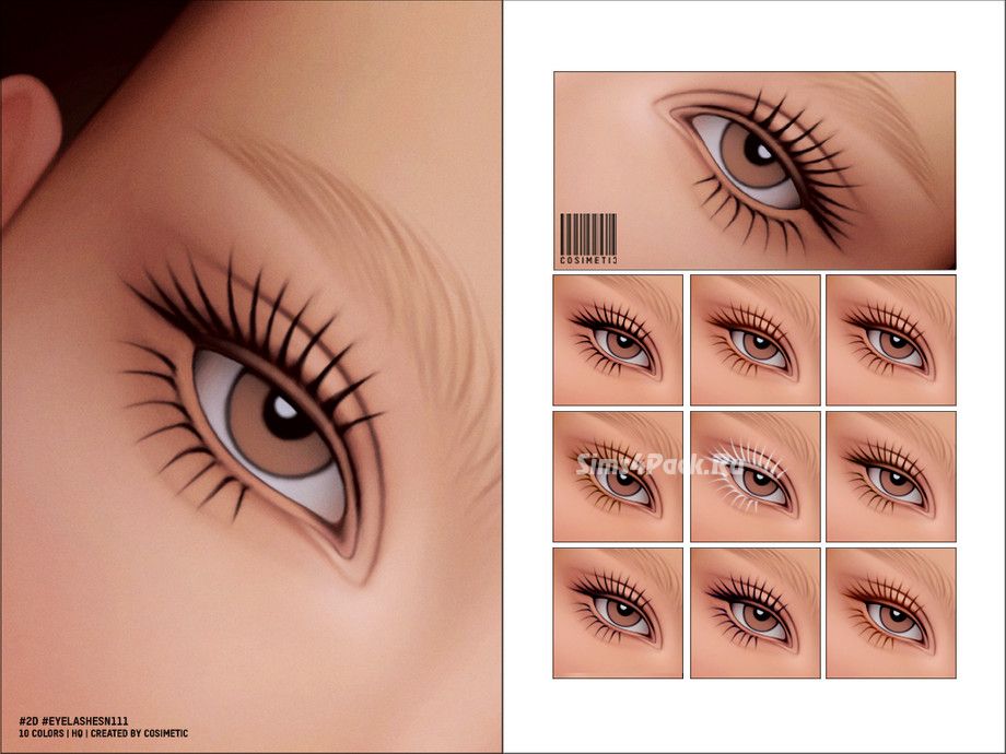 2D ресницы "Maxis Match 2D Eyelashes N111"