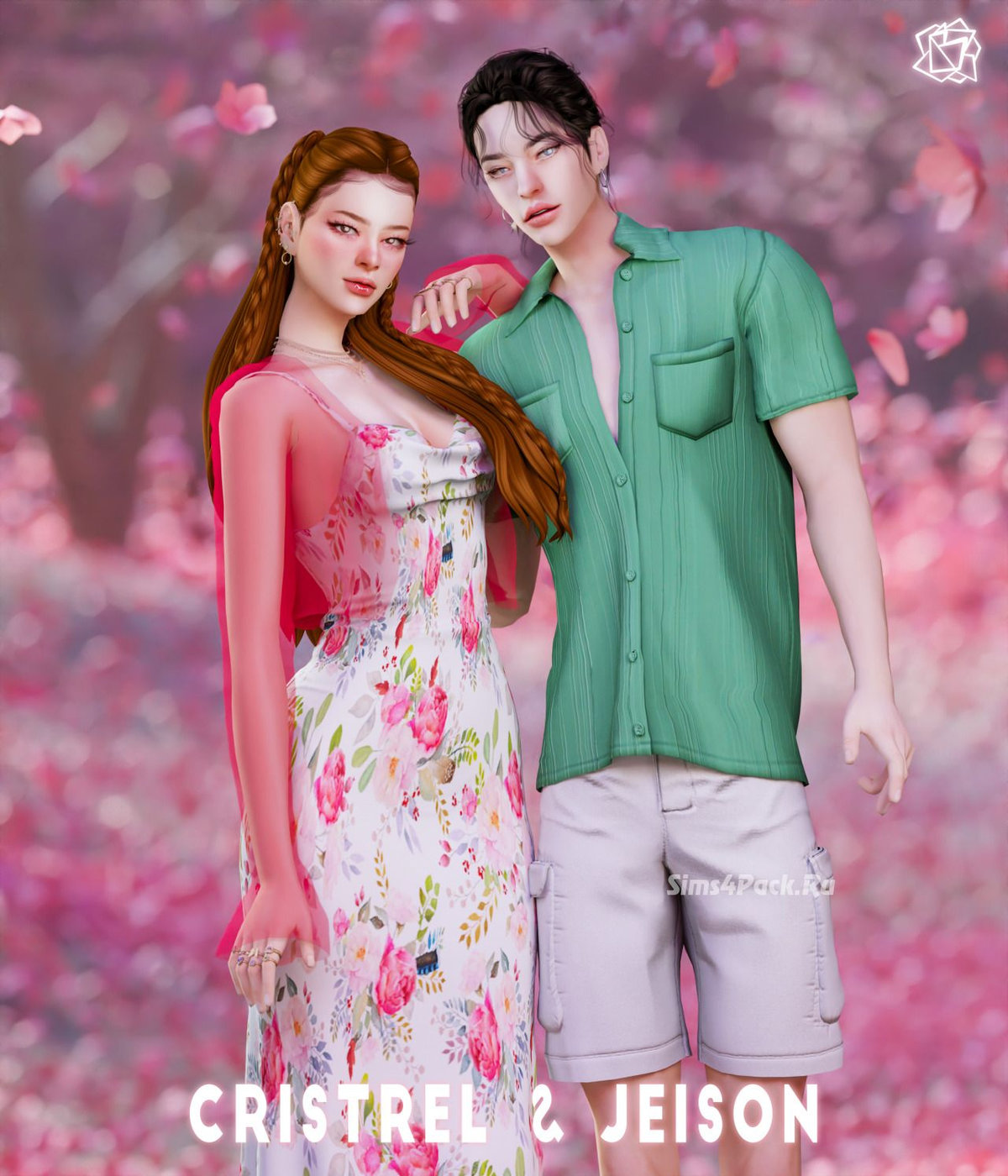 Наряд для него и для нее "Cristel and Jaison Outfits"