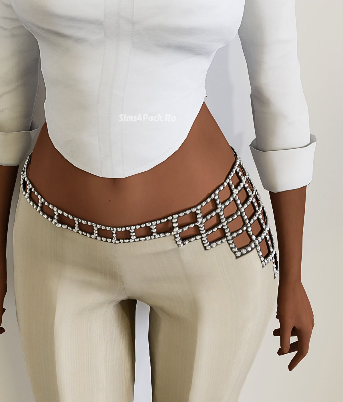 Женские брюки "chloe f/w 2000 rhinestone dress pants"
