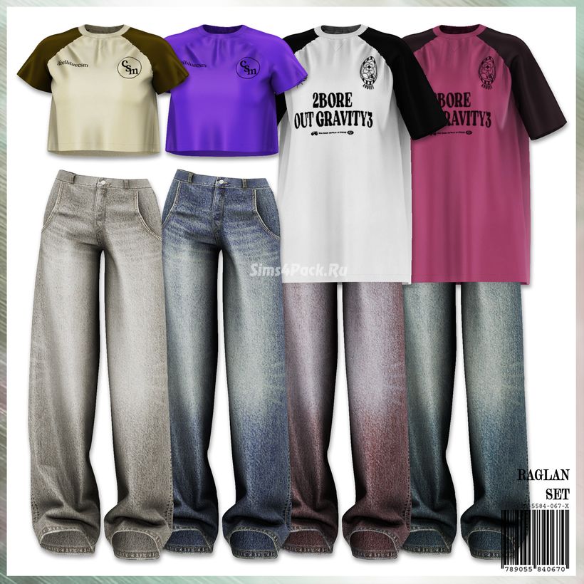 Набор одежды для симочек "Raglan Set"