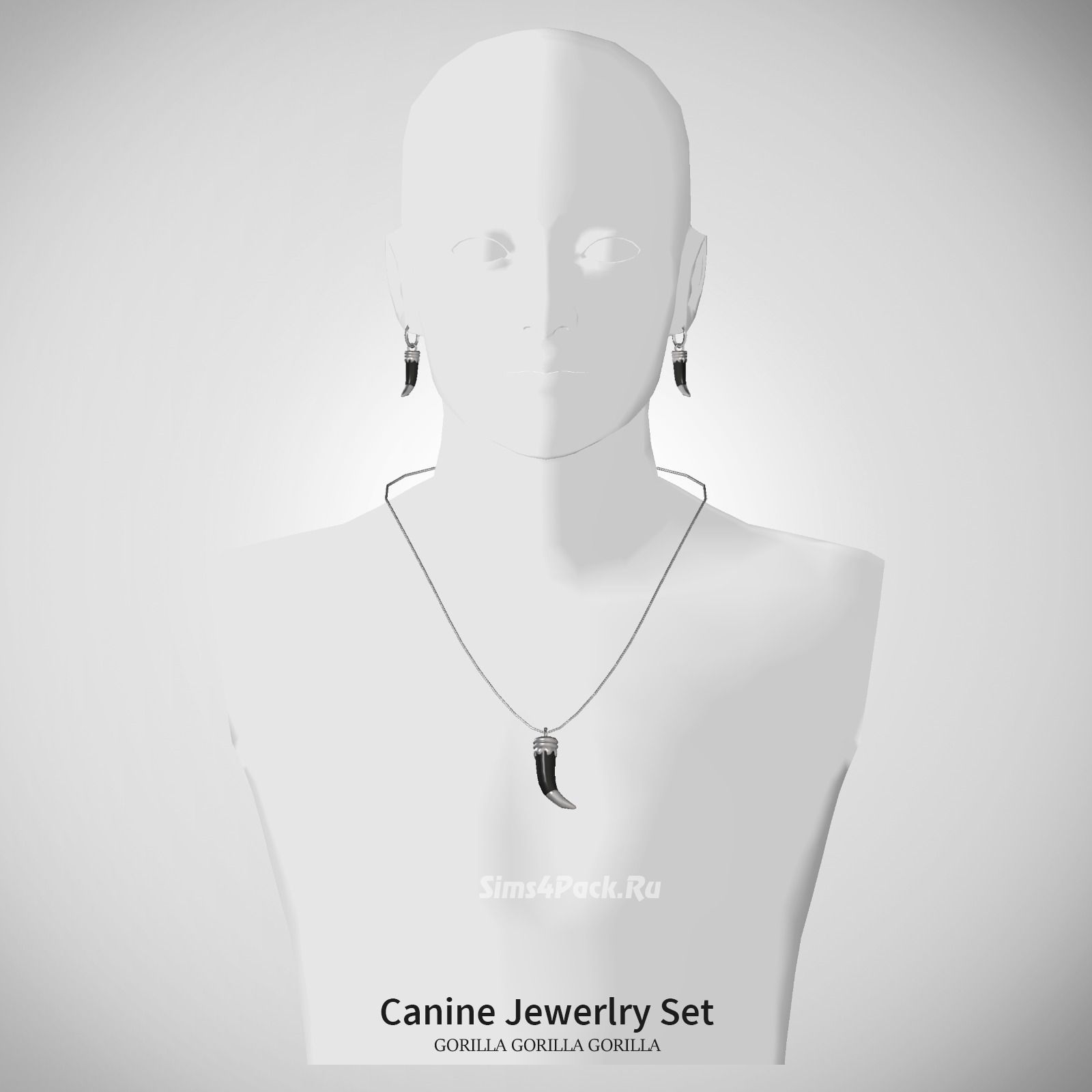 Комплект украшений для мужчин "Canine Jewerlry Set"
