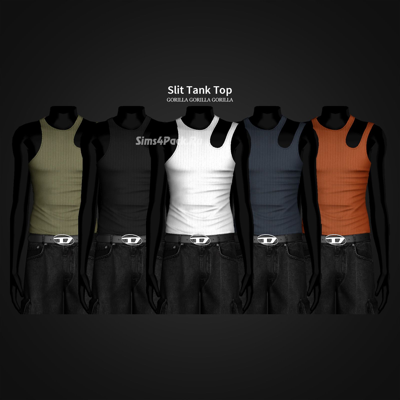 Мужская майка "Slit Tank Top"