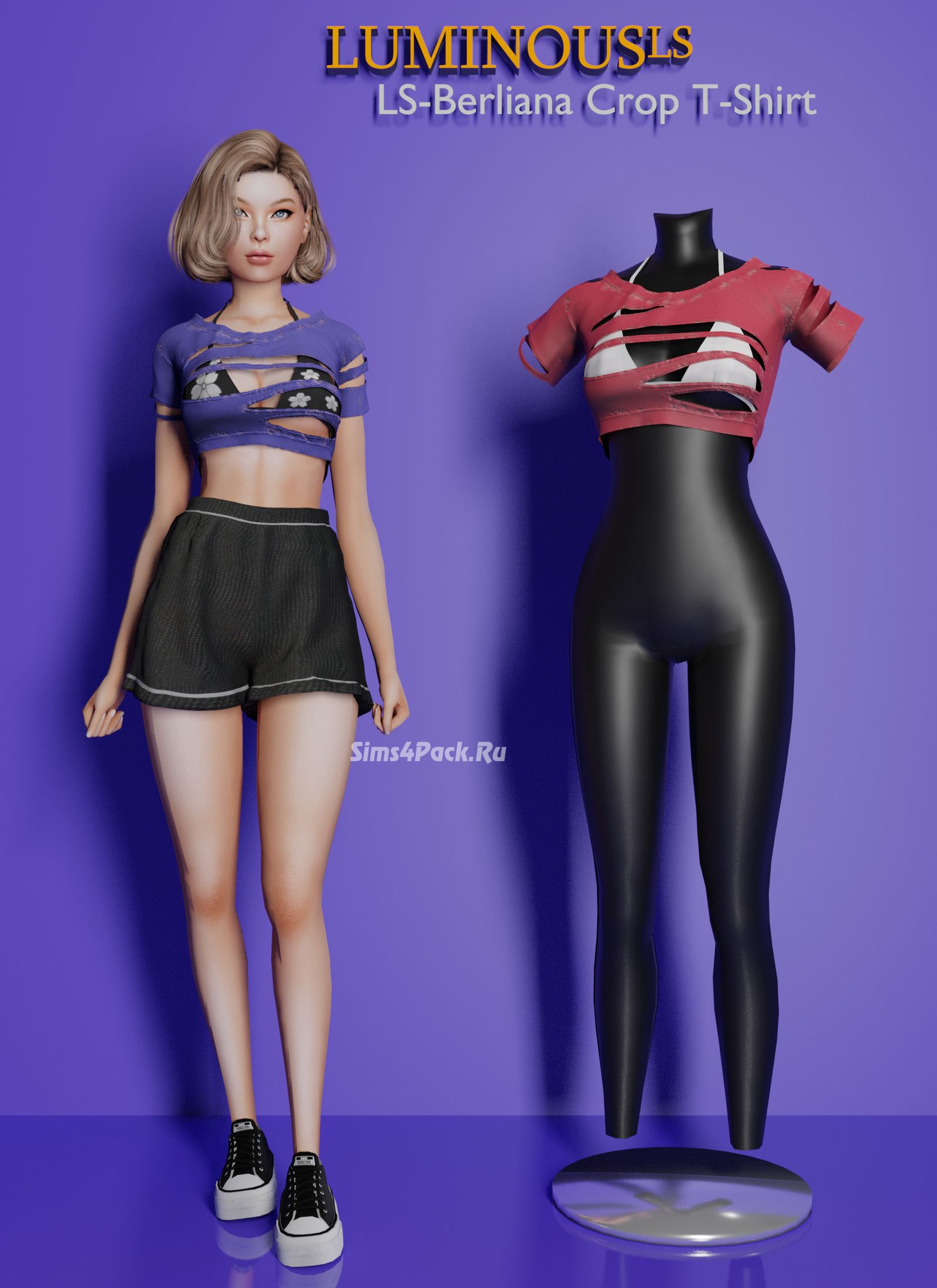 Топ "LS-Berliana Crop T-Shirt"