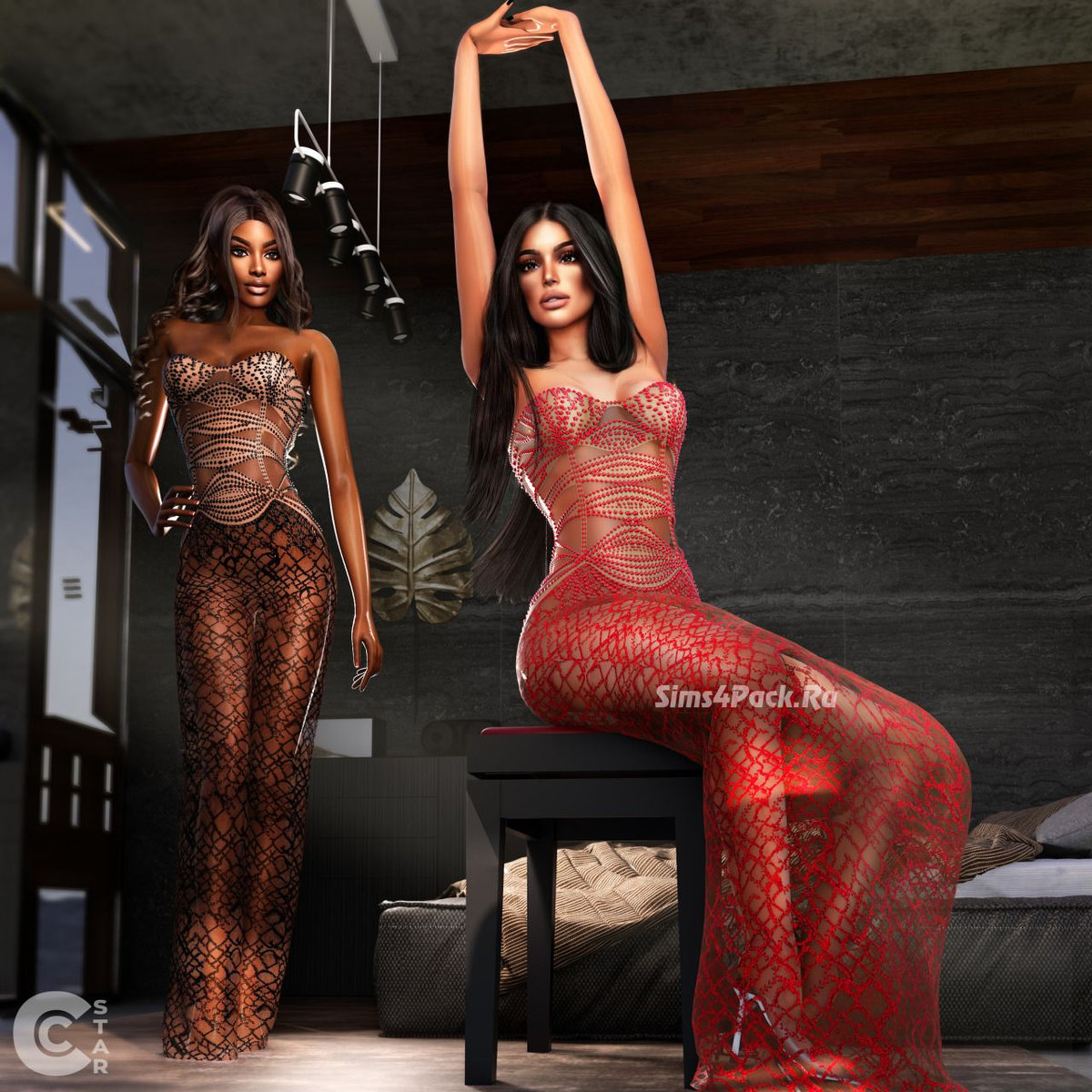 Вечернее платье "Camila Alves’s Sheer Embellished Evening Gown from Vanity Fair 2024"