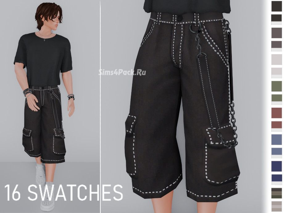 Мужские бриджи "Baggy Cargo Jeans for Male"