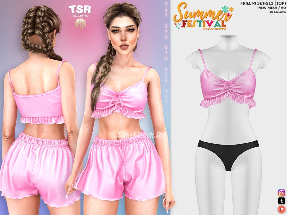 Пижама для симочек "FRILL PJ SET-511"