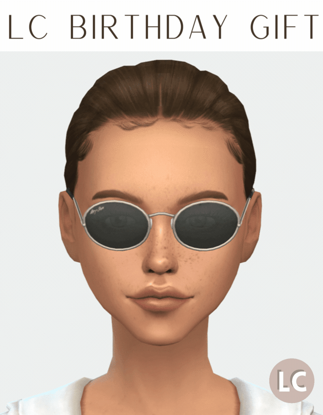 Солнцезащитные очки для симочек "Flat Oval Sunglasses"