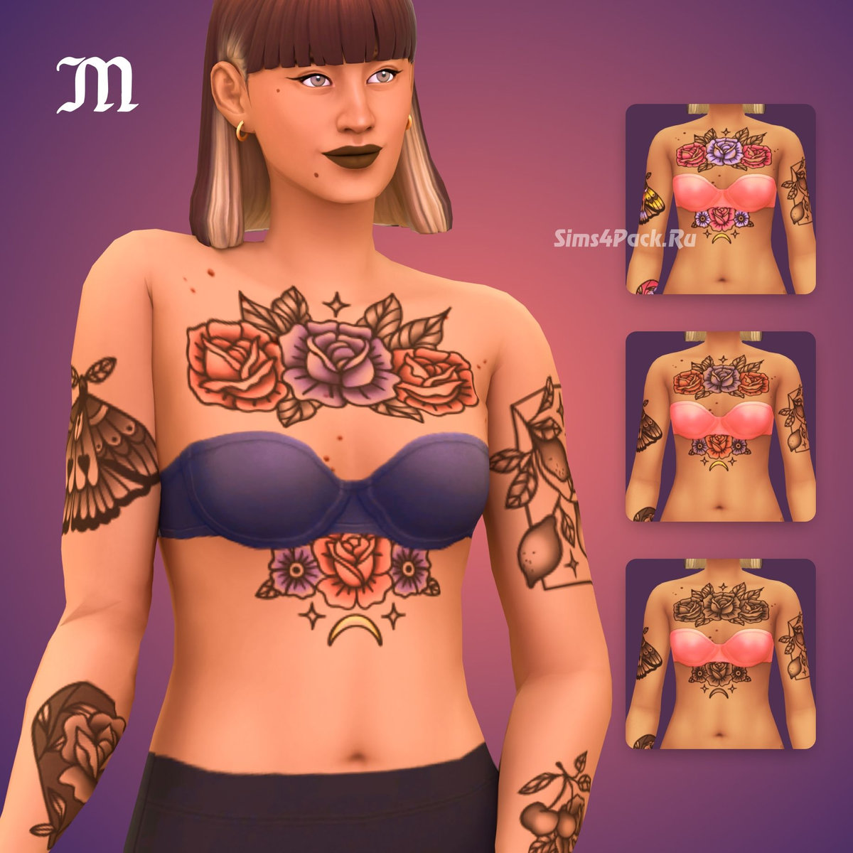 Набор татуировок "Heartlines Tattoos"