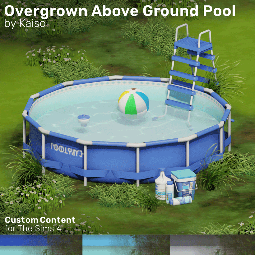 Бассейн и декор "Overgrown Above Ground Pool"