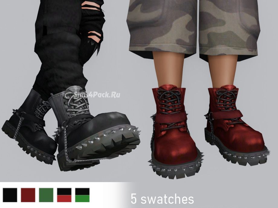 Ботинки для симов и симочек "Chunky Bovver Boots"