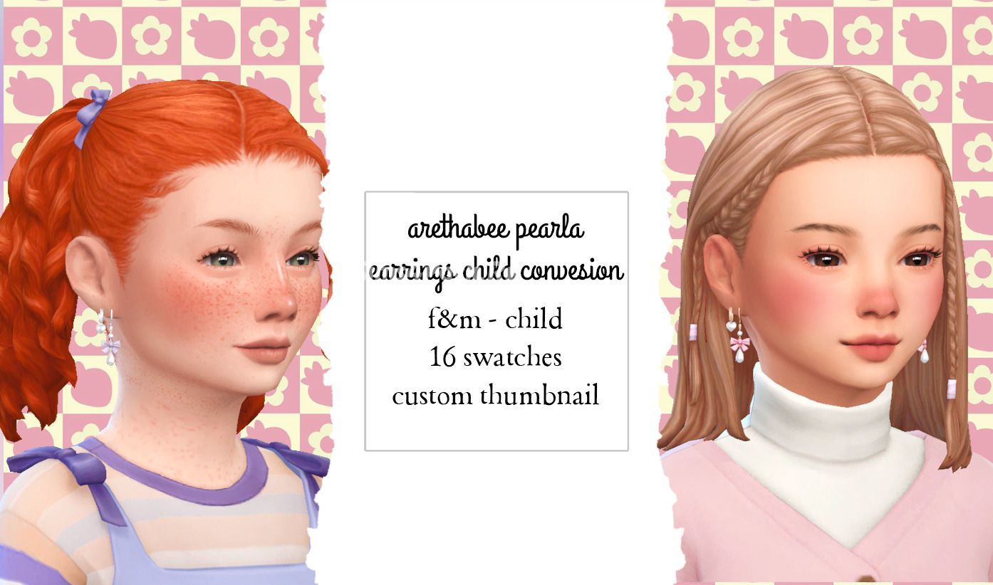 Серьги для девочек "Arethabee Perla Earrings Conversion"