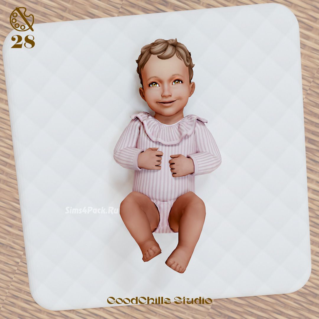 Боди для младенцев "Ruffle Collar Onesie"
