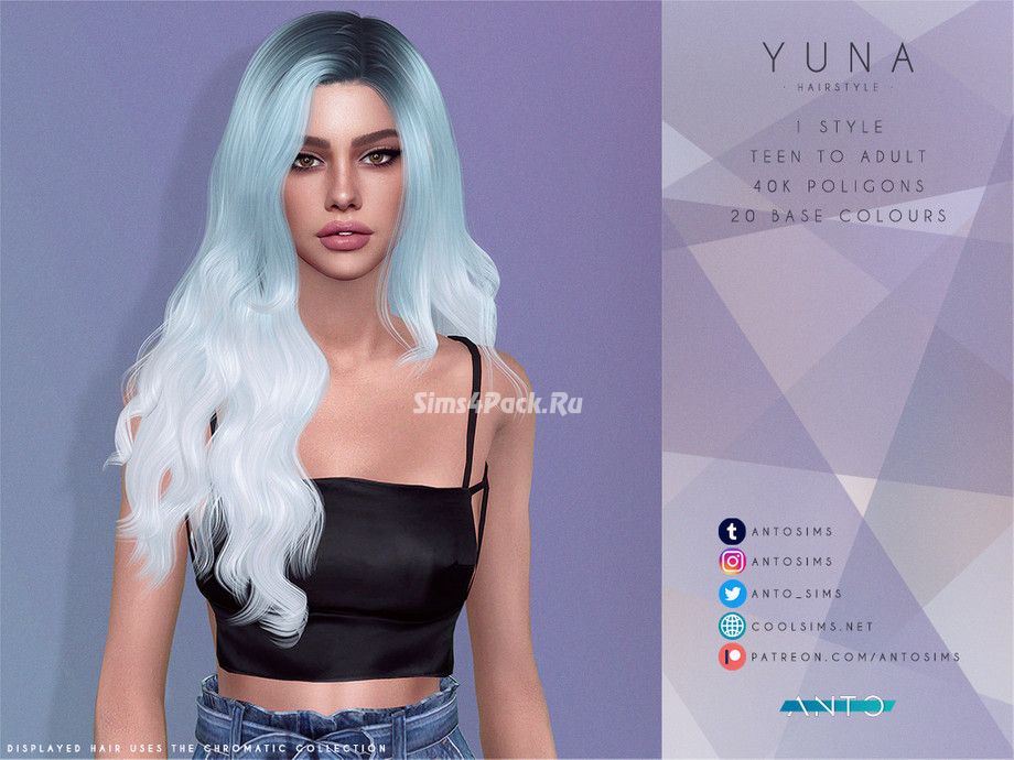 Женская прическа "Yuna"