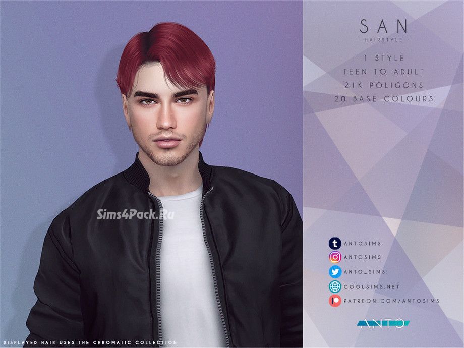 Мужская прическа "San"