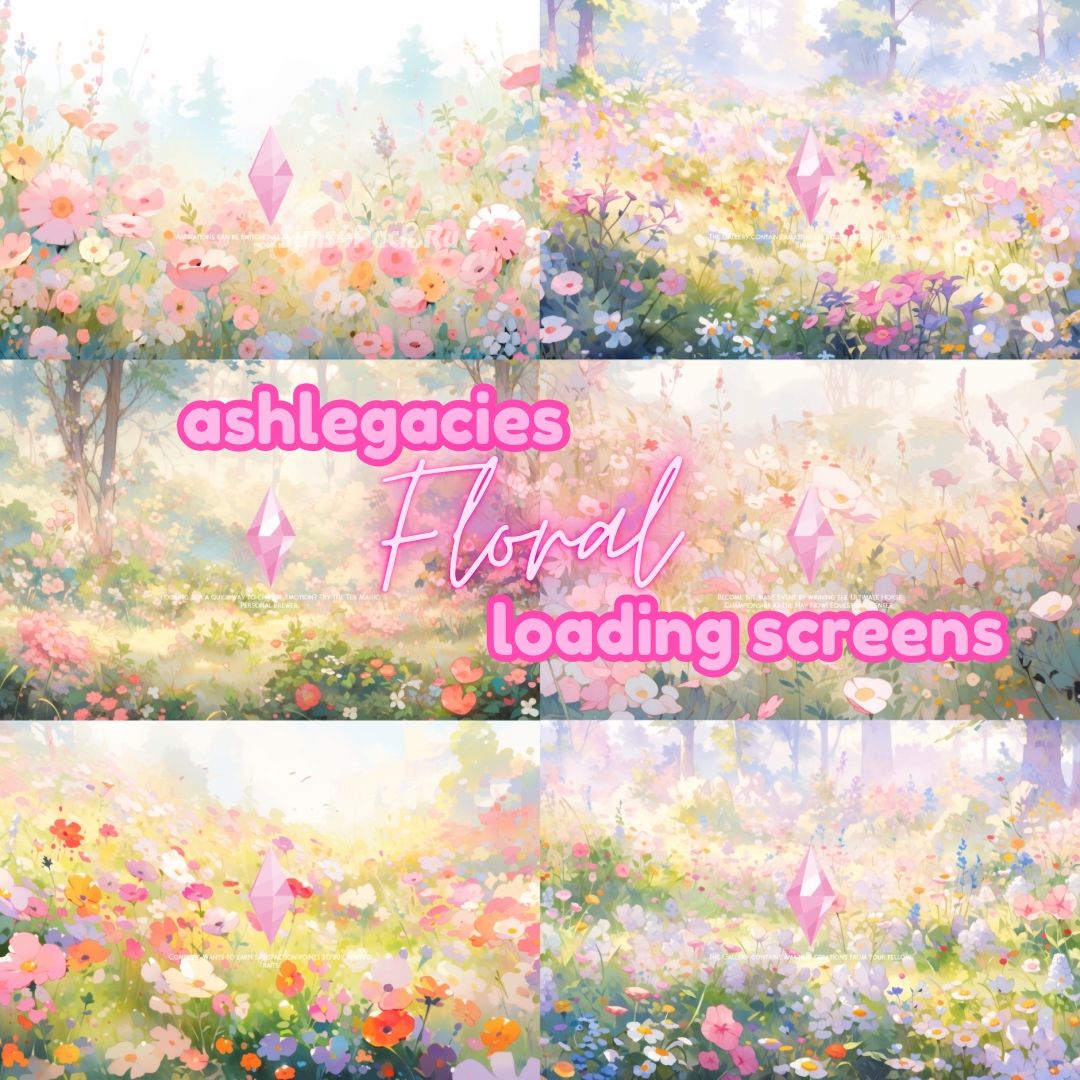 Набор фонов для экрана загрузки "Floral Loading Screens"