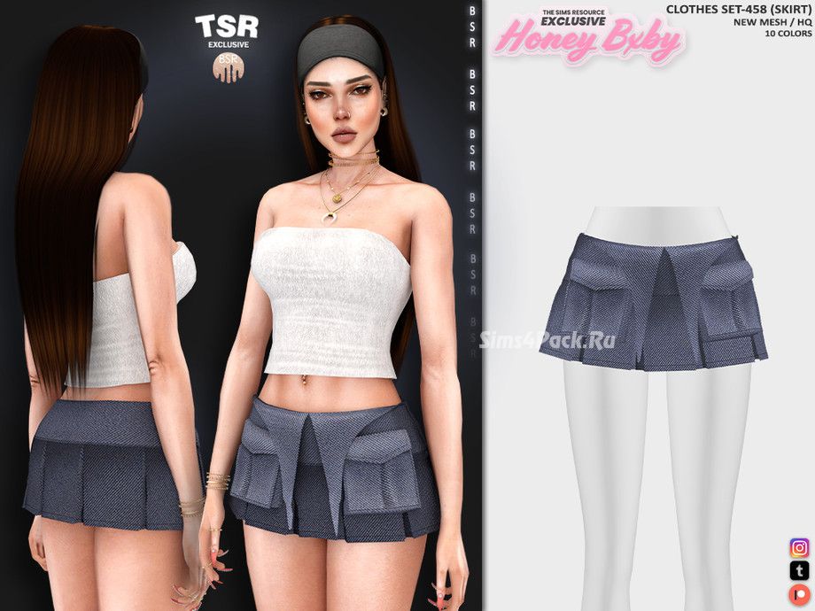 Топ и юбка "HoneyBxby - CLOTHES SET-458"