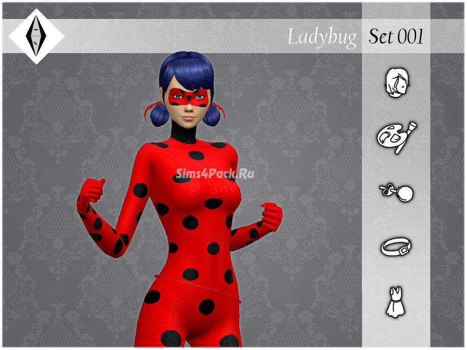 Сет для создания Леди Баг "Ladybug - Set001"