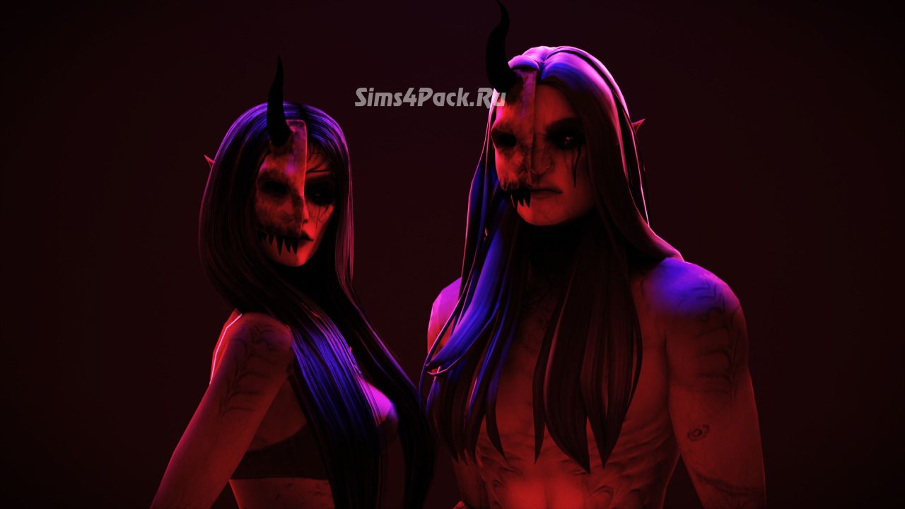Маска для симов и симочек "Demon Mask"