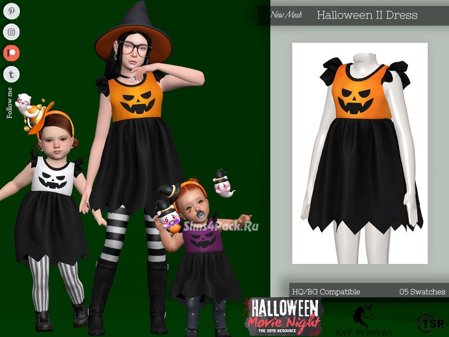 Платье для девочек, малышек и младенцев "Halloween II Dress"