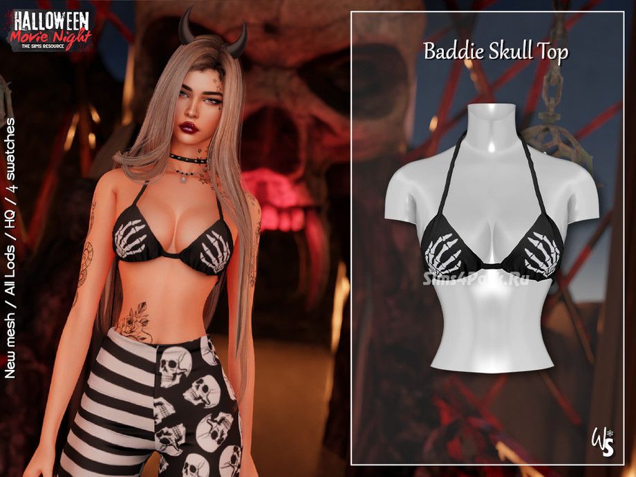 Лиф и легинсы "Baddie Skull"