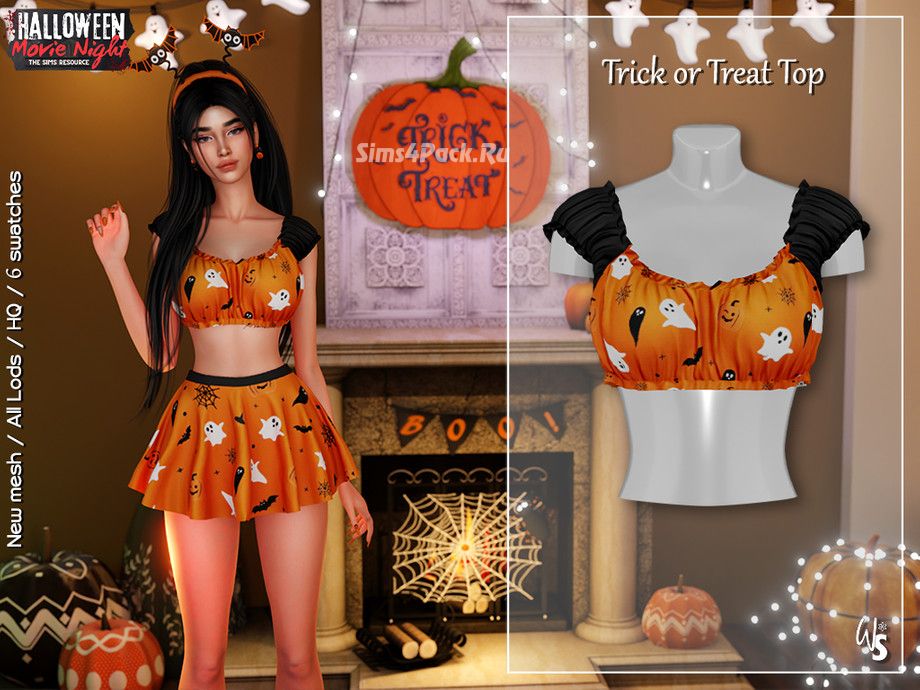 Топ и юбка "Trick or Treat"