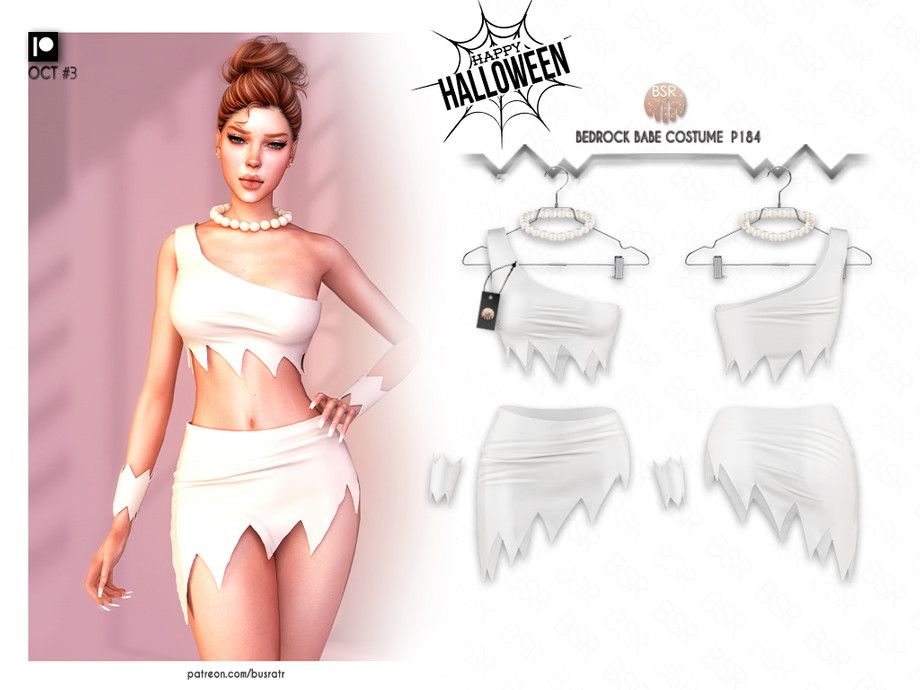 Костюм первобытной красотки "HALLOWEEN-BEDROCK BABE COSTUME SET P184"