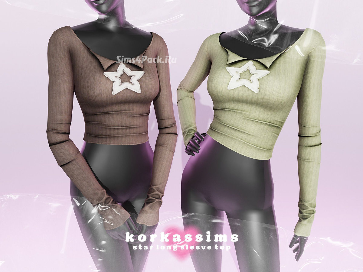 Лонгслив для симочек "star long sleeve top"