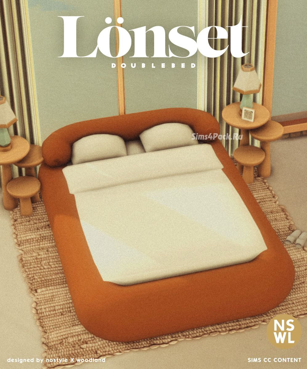 Двуспальная кровать "Lonset Double Bed"