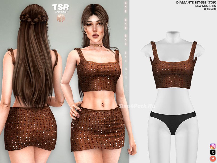 Комплект для вечеринок для симочек "DIAMANTE SET-538"