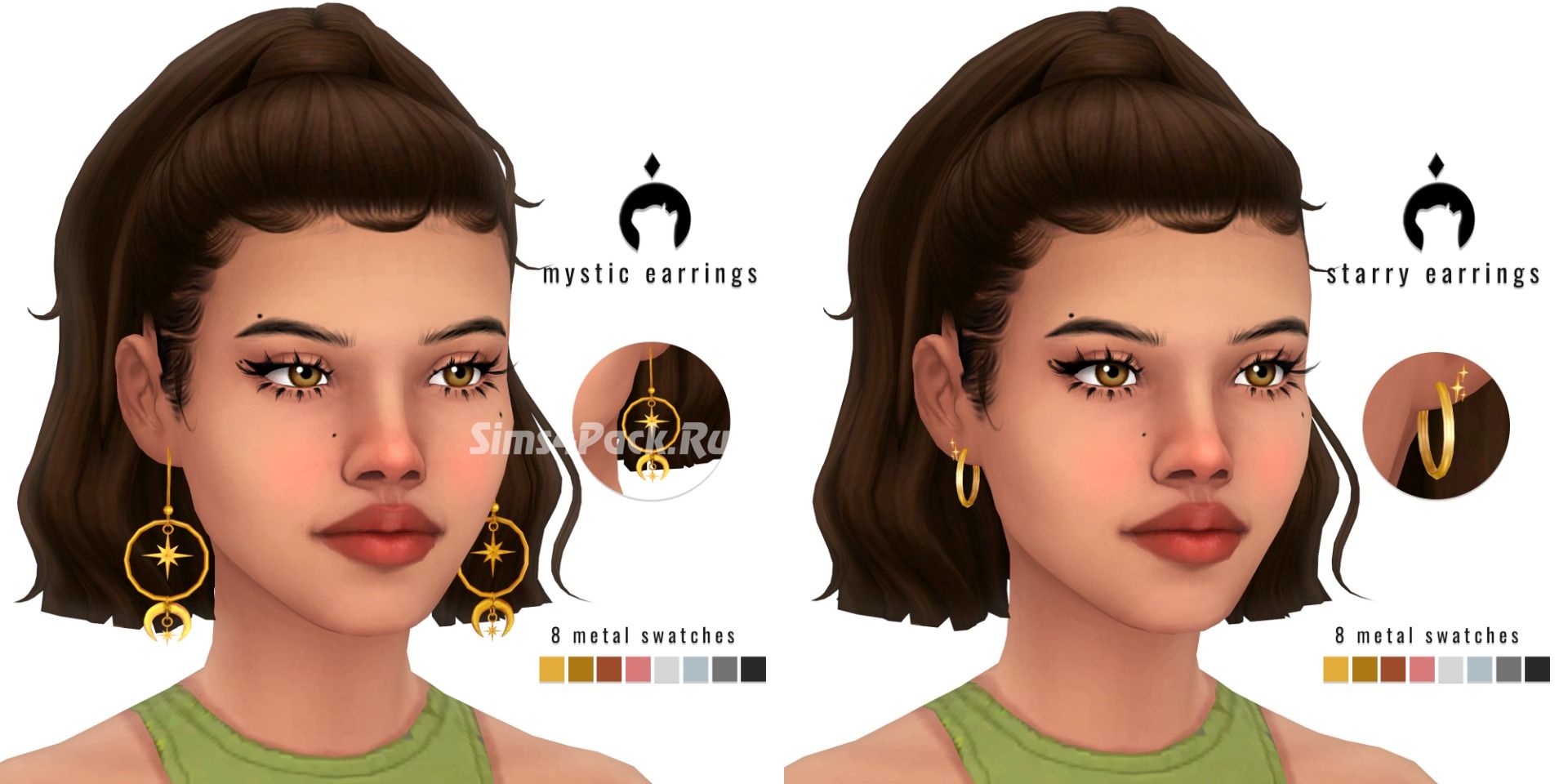 Серьги для симочек "starry and mystic earrings"