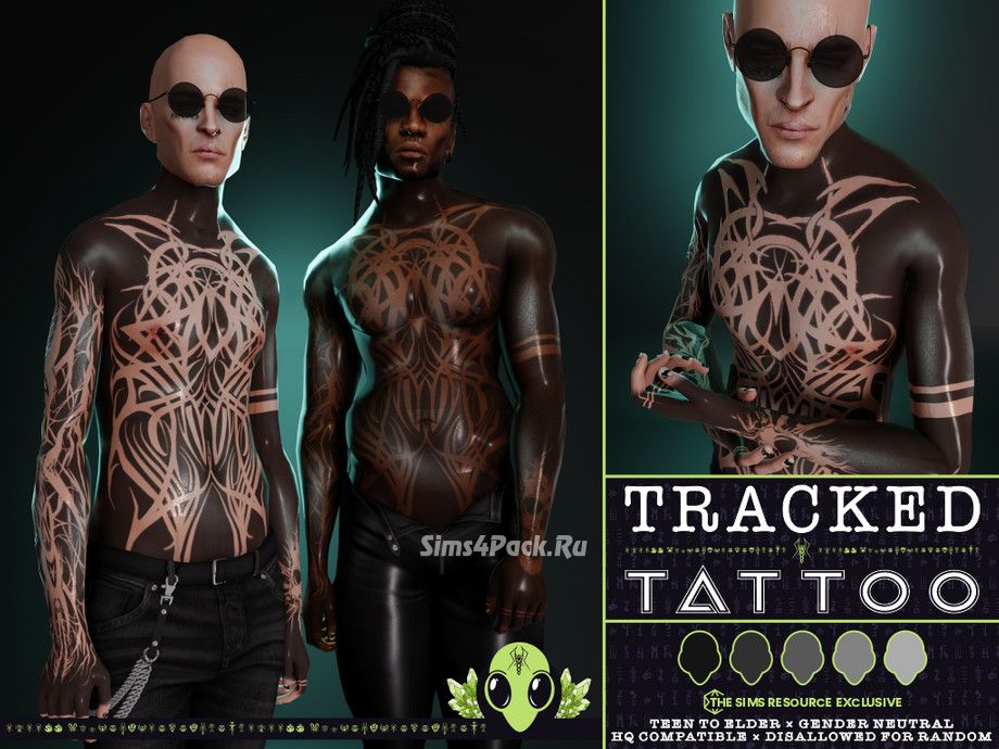 Тату для тела "Tracked Tattoo"