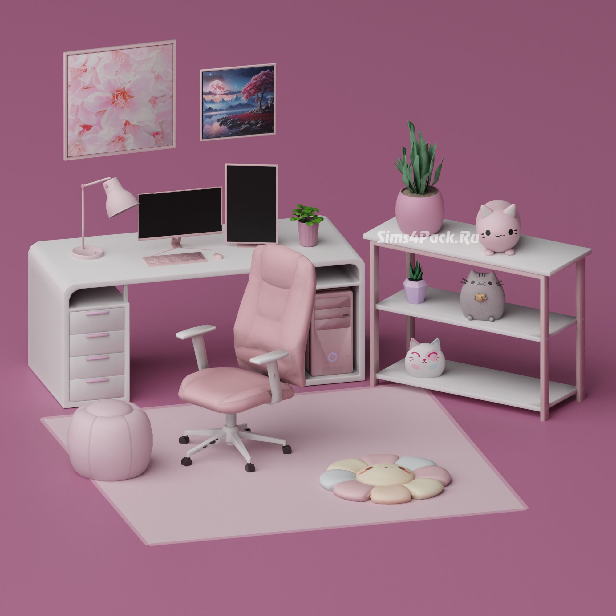 Рабочий кабинет "Cheeky Pink Workstation Set"