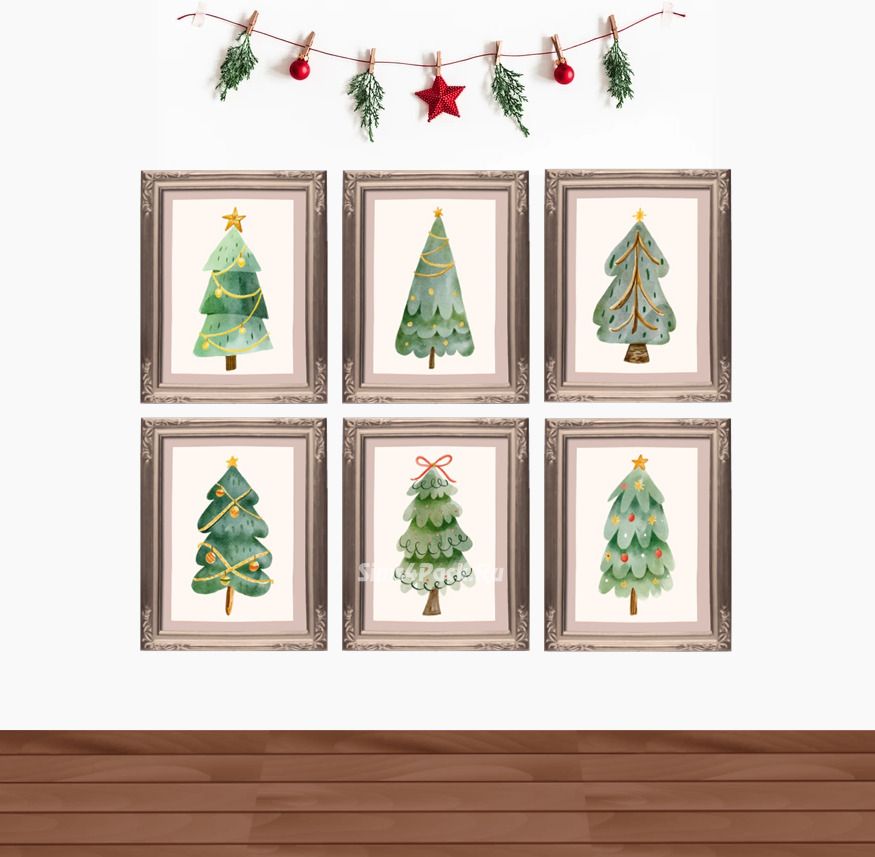 Рождественские картины "Christmas Tree Memories Picture"