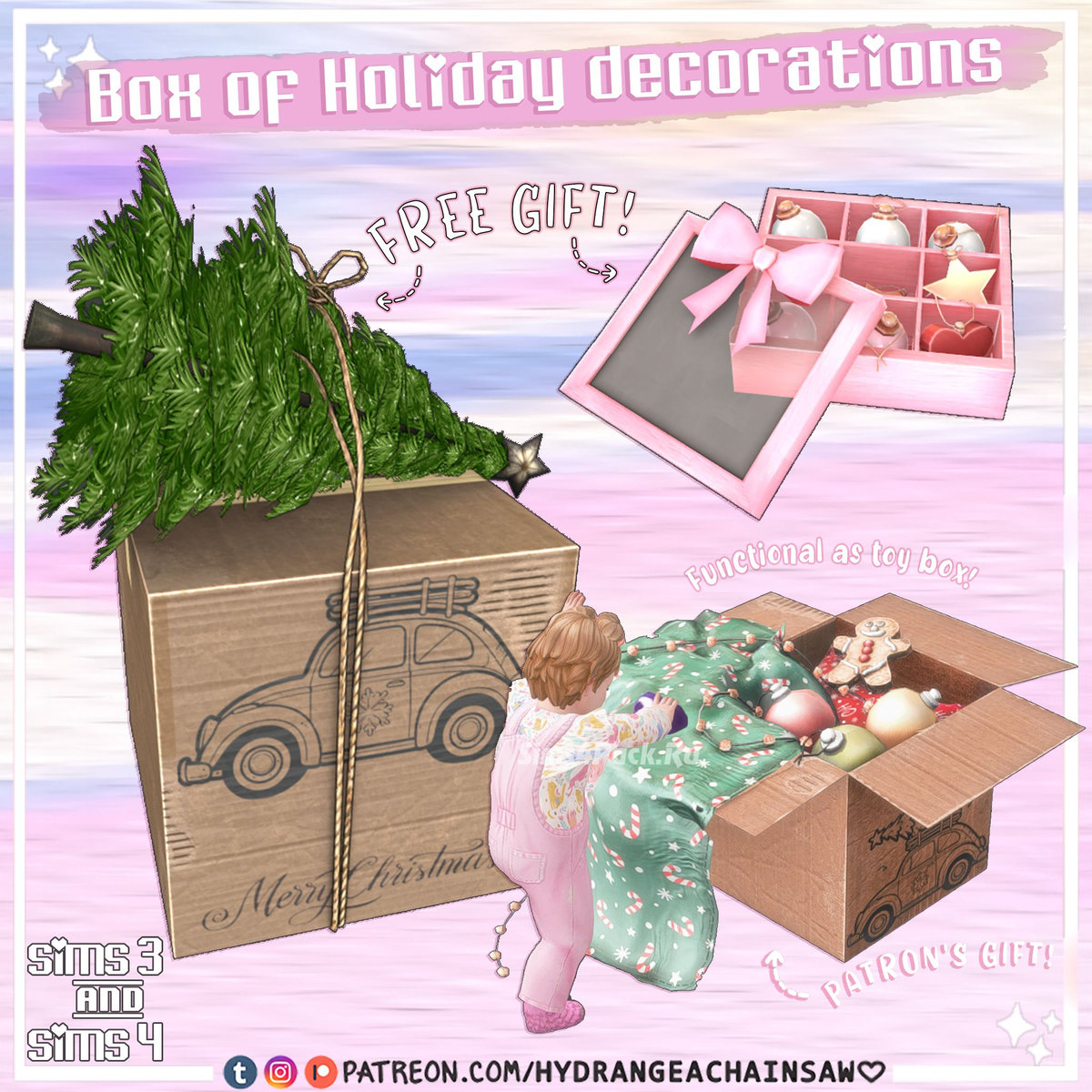 Набор рождественского декора "Day 1 Advent Calendar Gift"
