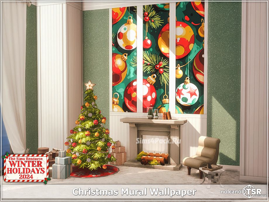Обои "Christmas Mural Wallpaper"